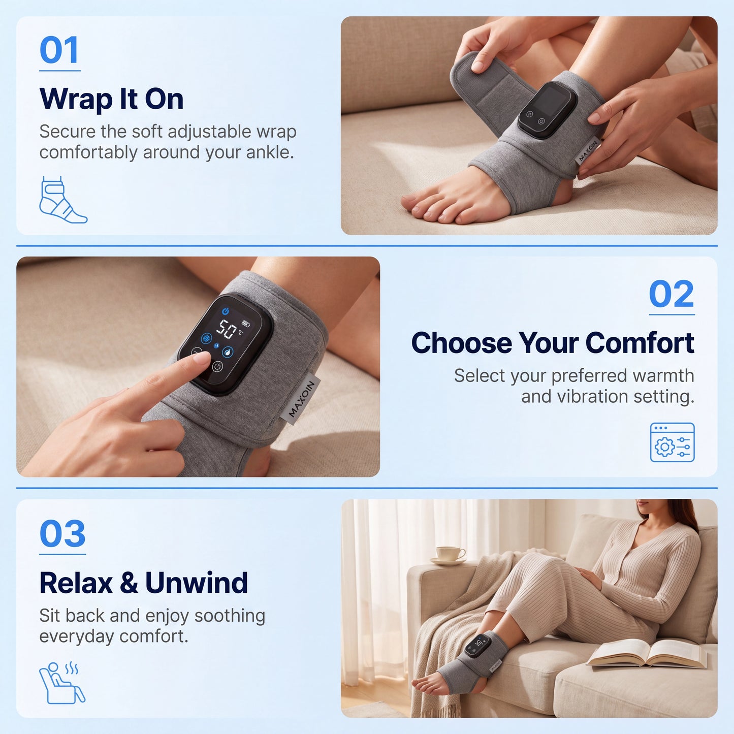 Maxoin HeatStep™ Ankle Wrap
