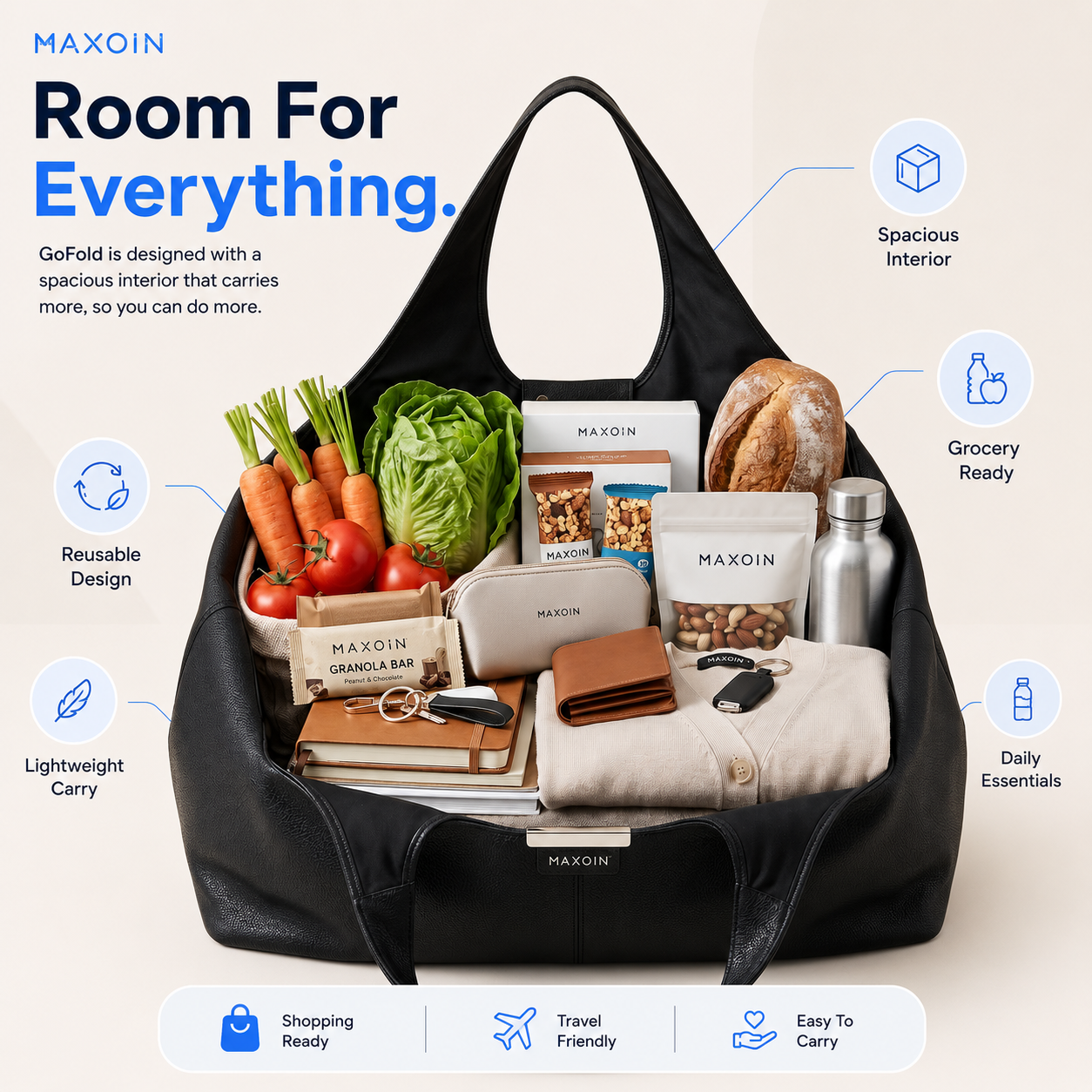 Maxoin GoFold Reusable Bag™