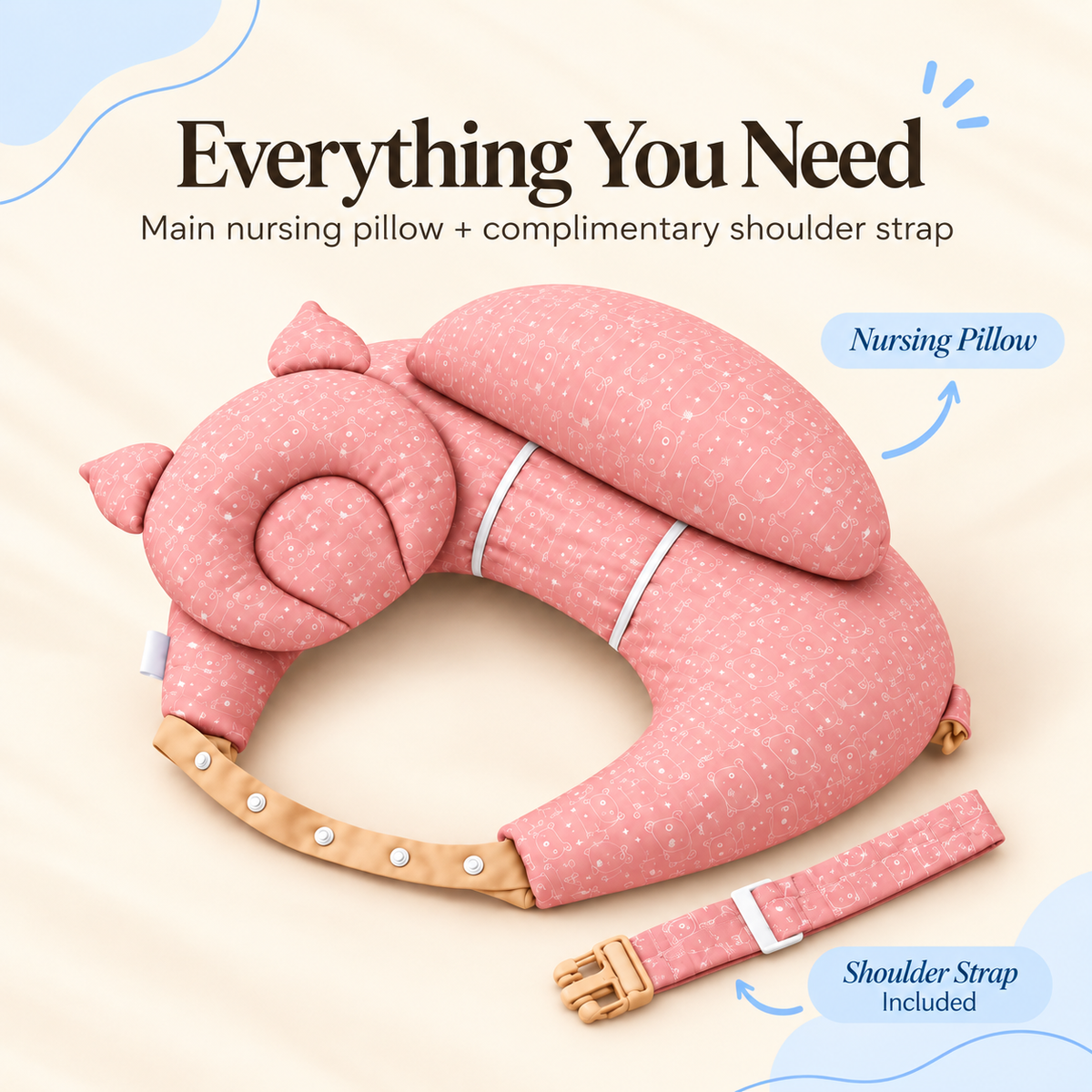 MAXOIN CuddleNest™ Nursing Pillow
