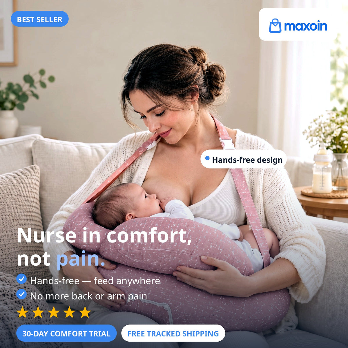 MAXOIN CuddleNest™ Nursing Pillow